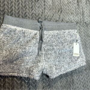 Ladies NWT PJ Salvage Gray Cozy Pajama Shorts Size Large New